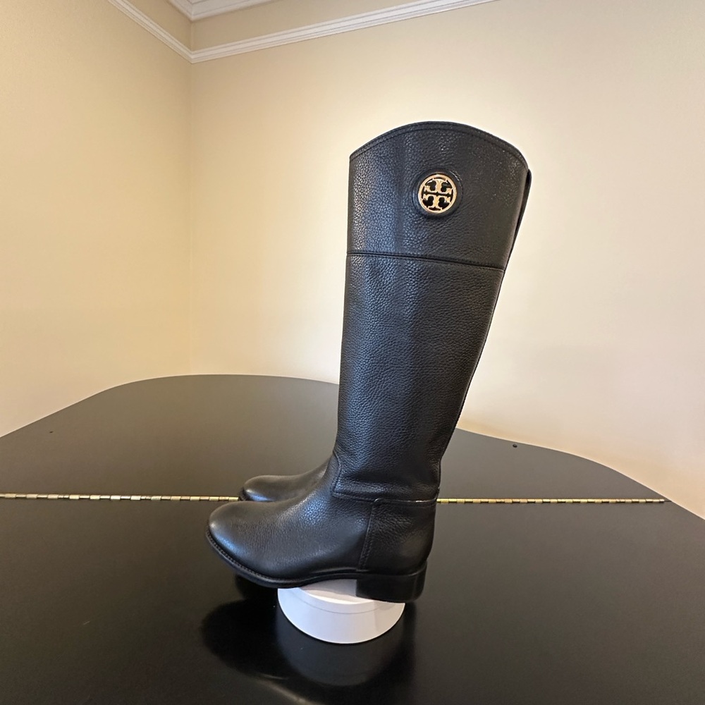 NWOT RARE luxury classic minimalist authentic Tory Burch Junction Riding Boots - Picture 8 of 17